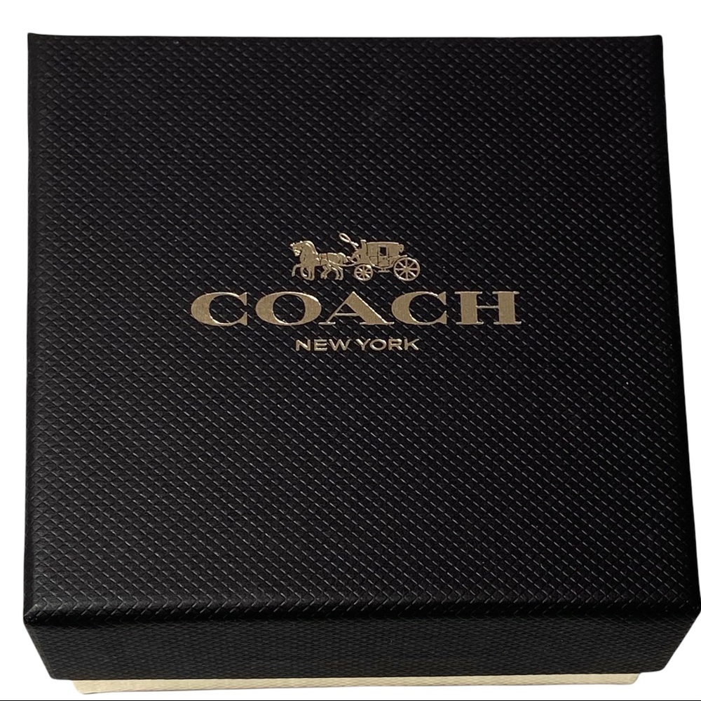 Coach Bracelet 2.25” Horse And Carriage Double Chain Cuff - Picture 7 of 11